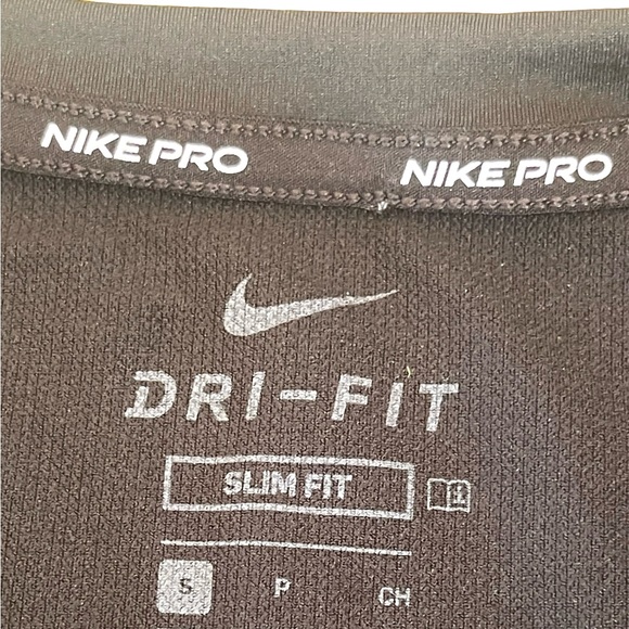 NIKE Men’s Pro Slim Fit Long Sleeve Shirt-Small - Picture 7 of 7